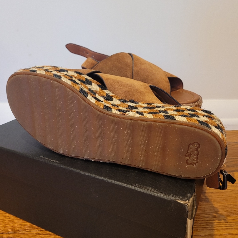 NWT Suede Platform Sandals - Picture 4 of 6